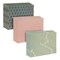 Paper Junkie Geometric Hanging File Folders - Letter Size (11.75 in x 9 in), 12 Pack, Mint, Dusty Pink & Dark Blue - Gold Foil Decorative Folders & Organizer for Office Organization